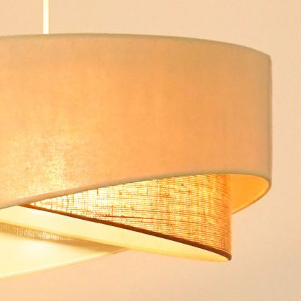 Brilagi - LED Пендел LYRA 1xE27/15W/230V кремав/бежов