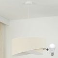 Brilagi - LED Пендел LYRA 1xE27/15W/230V кремав/бял