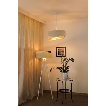 Brilagi - LED Пендел LYRA 1xE27/15W/230V кремав/бял