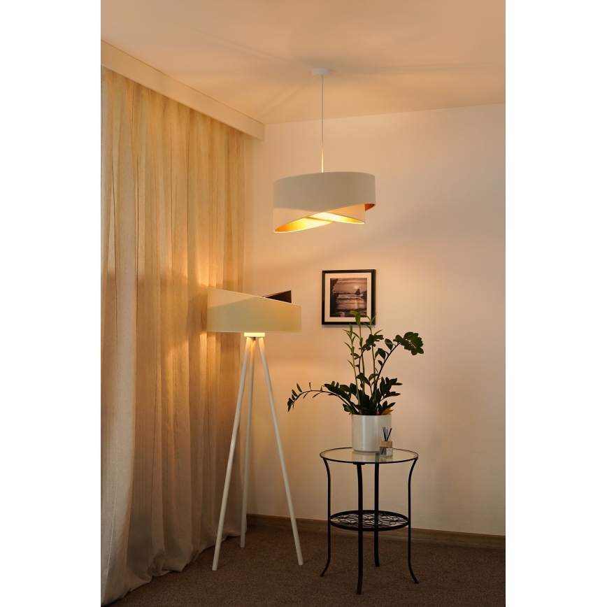 Brilagi - LED Пендел LYRA 1xE27/15W/230V кремав/бял