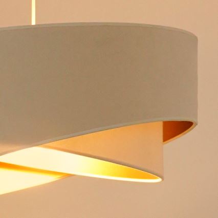 Brilagi - LED Пендел LYRA 1xE27/15W/230V кремав/бял
