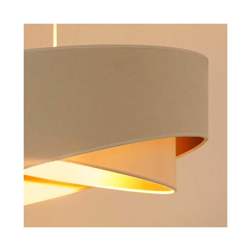 Brilagi - LED Пендел LYRA 1xE27/15W/230V кремав/бял