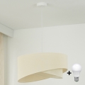 Brilagi - LED Пендел LYRA 1xE27/15W/230V кремав