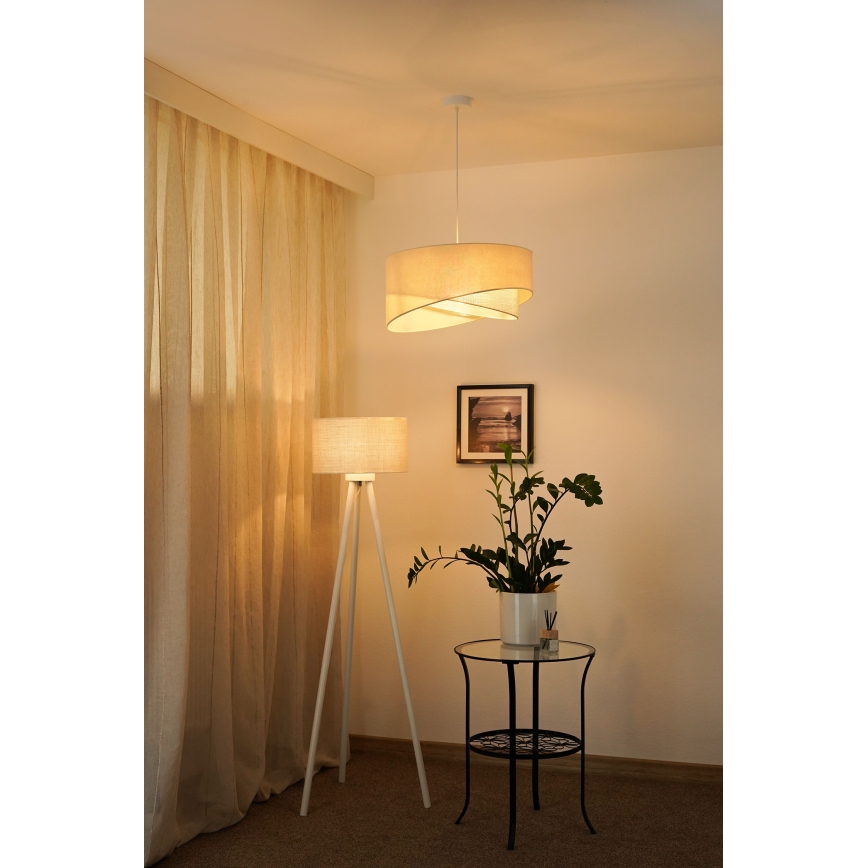Brilagi - LED Пендел LYRA 1xE27/15W/230V кремав