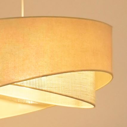 Brilagi - LED Пендел LYRA 1xE27/15W/230V кремав
