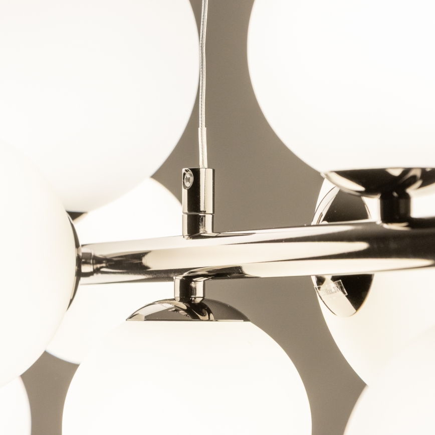 Brilagi - LED Пендел MILLA 10xG9/3W/230V лъскав хром/бял