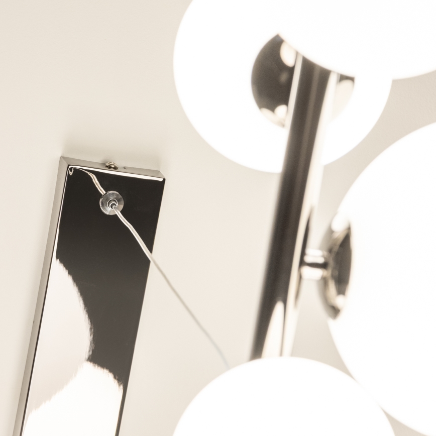 Brilagi - LED Пендел MILLA 10xG9/3W/230V лъскав хром/бял