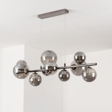 Brilagi - LED Пендел MILLA 10xG9/3W/230V лъскав хром/опушен