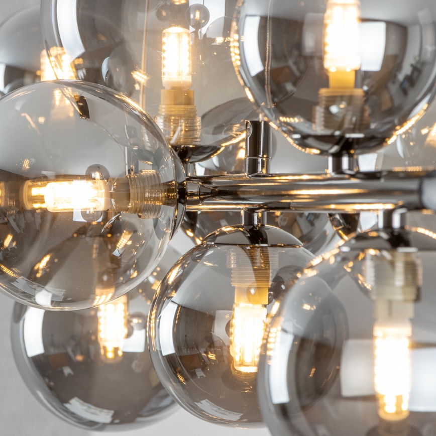 Brilagi - LED Пендел MILLA 10xG9/3W/230V лъскав хром/опушен