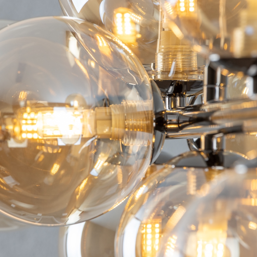 Brilagi - LED Пендел MILLA 10xG9/3W/230V лъскав хром/златист