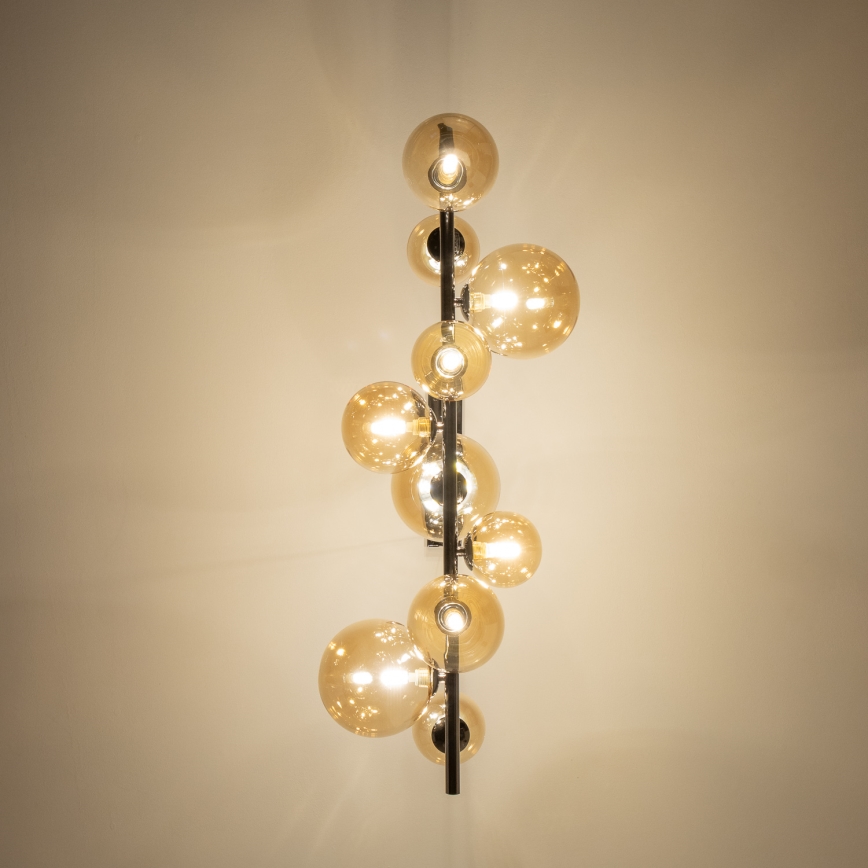 Brilagi - LED Пендел MILLA 10xG9/3W/230V лъскав хром/златист