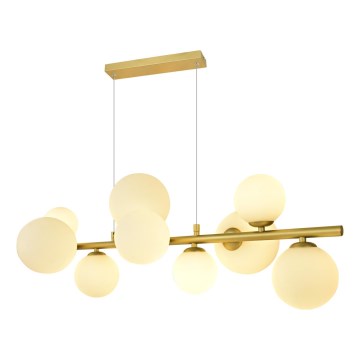 Brilagi - LED Пендел MILLA 10xG9/3W/230V златист/бял