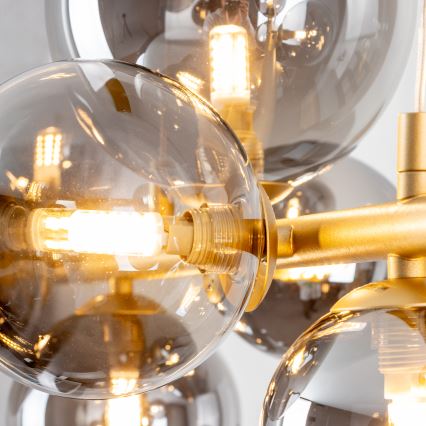 Brilagi - LED Пендел MILLA 10xG9/3W/230V златист/опушен