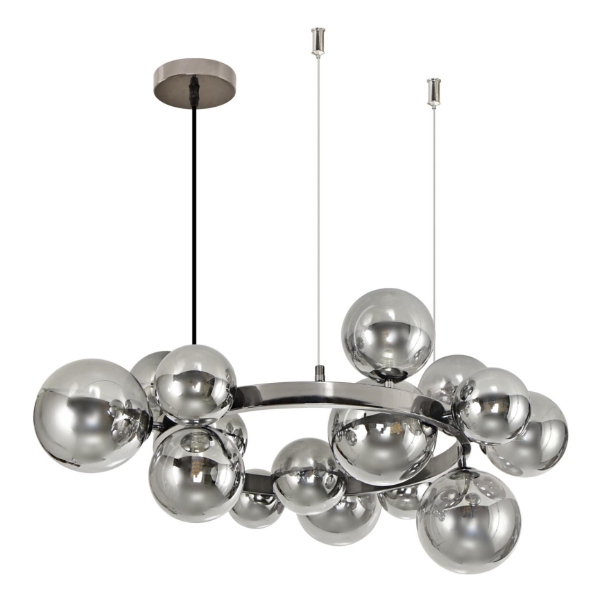 Brilagi - LED Пендел MILLA 15xG9/3W/230V лъскав хром/опушен
