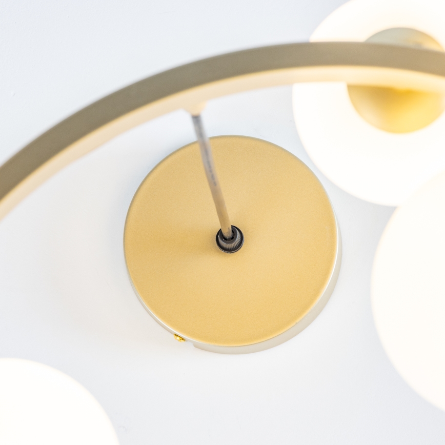 Brilagi - LED Пендел MILLA 15xG9/3W/230V златист/бял