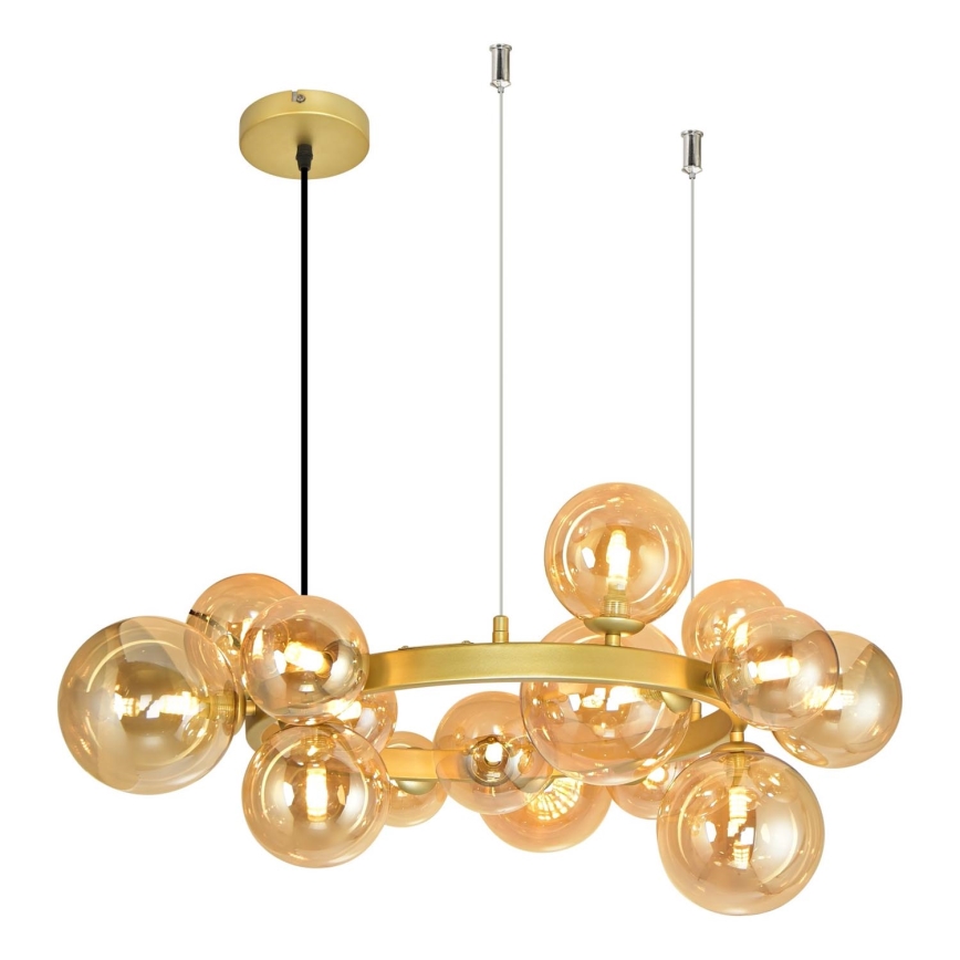 Brilagi - LED Пендел MILLA 15xG9/3W/230V златист