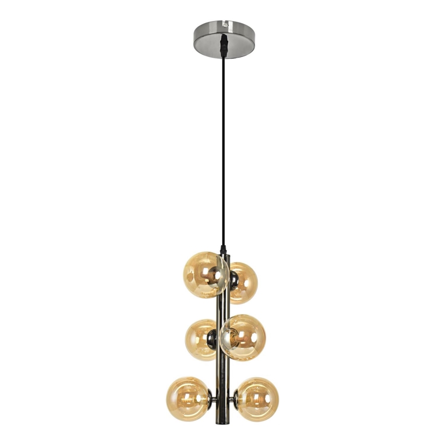 Brilagi - LED Пендел MILLA 6xG9/3W/230V лъскав хром/златист