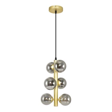 Brilagi - LED Пендел MILLA 6xG9/3W/230V златист/опушен