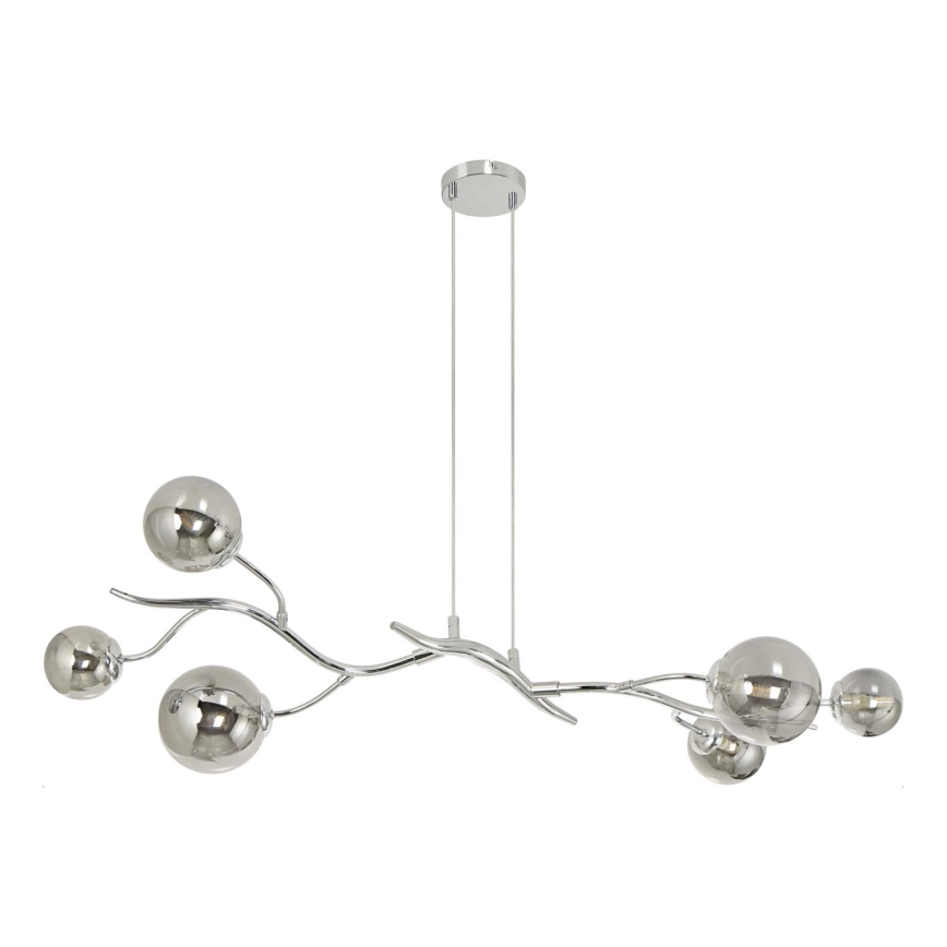 Brilagi - LED Пендел MISTEL 6xG9/3W/230V лъскав хром/опушен