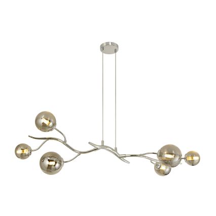 Brilagi - LED Пендел MISTEL 6xG9/3W/230V лъскав хром/опушен