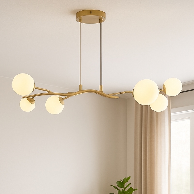 Brilagi - LED Пендел MISTEL 6xG9/3W/230V златист/бял