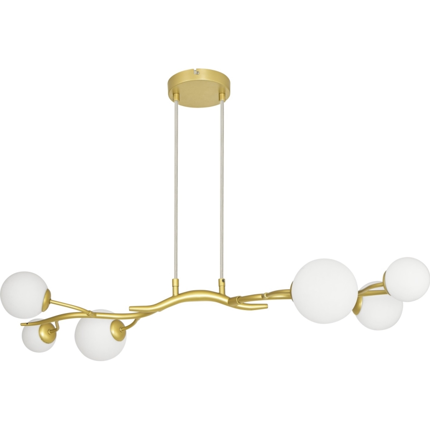 Brilagi - LED Пендел MISTEL 6xG9/3W/230V златист/бял