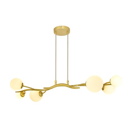 Brilagi - LED Пендел MISTEL 6xG9/3W/230V златист/бял