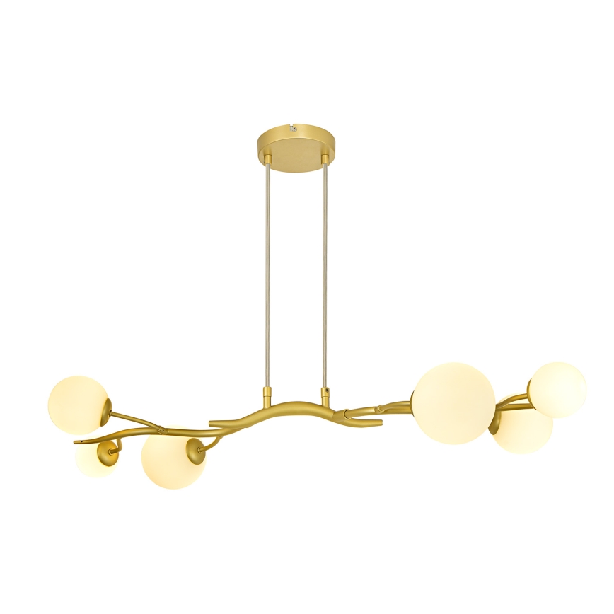 Brilagi - LED Пендел MISTEL 6xG9/3W/230V златист/бял
