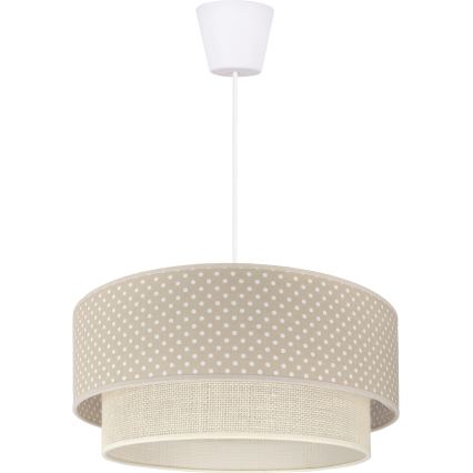 Brilagi - LED полилей на кабел BOHO BOBO 1xE27/60W/230V Ø 40 см на точки, бежово/кремаво