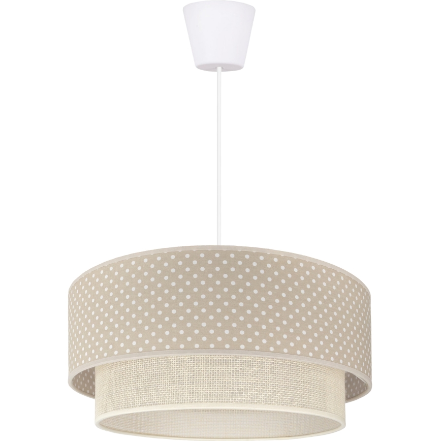 Brilagi - LED полилей на кабел BOHO BOBO 1xE27/60W/230V Ø 40 см на точки, бежово/кремаво