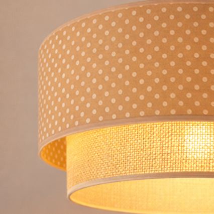Brilagi - LED полилей на кабел BOHO BOBO 1xE27/60W/230V Ø 40 см на точки, бежово/кремаво