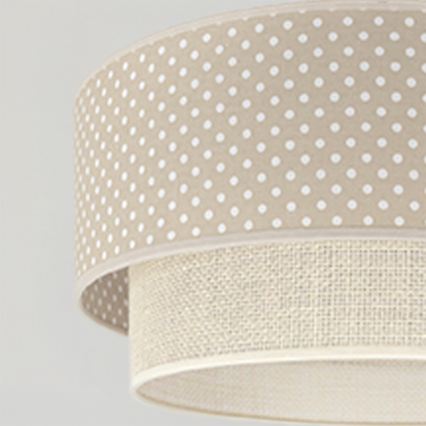 Brilagi - LED полилей на кабел BOHO BOBO 1xE27/60W/230V Ø 40 см на точки, бежово/кремаво