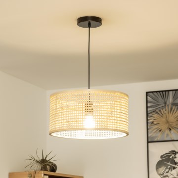 Brilagi - LED пендел на кабел CERIA BOHO 1xE27/40W/230V Ø 25 см, бамбук