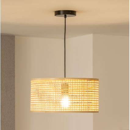 Brilagi - LED пендел на кабел CERIA BOHO 1xE27/40W/230V Ø 25 см, бамбук