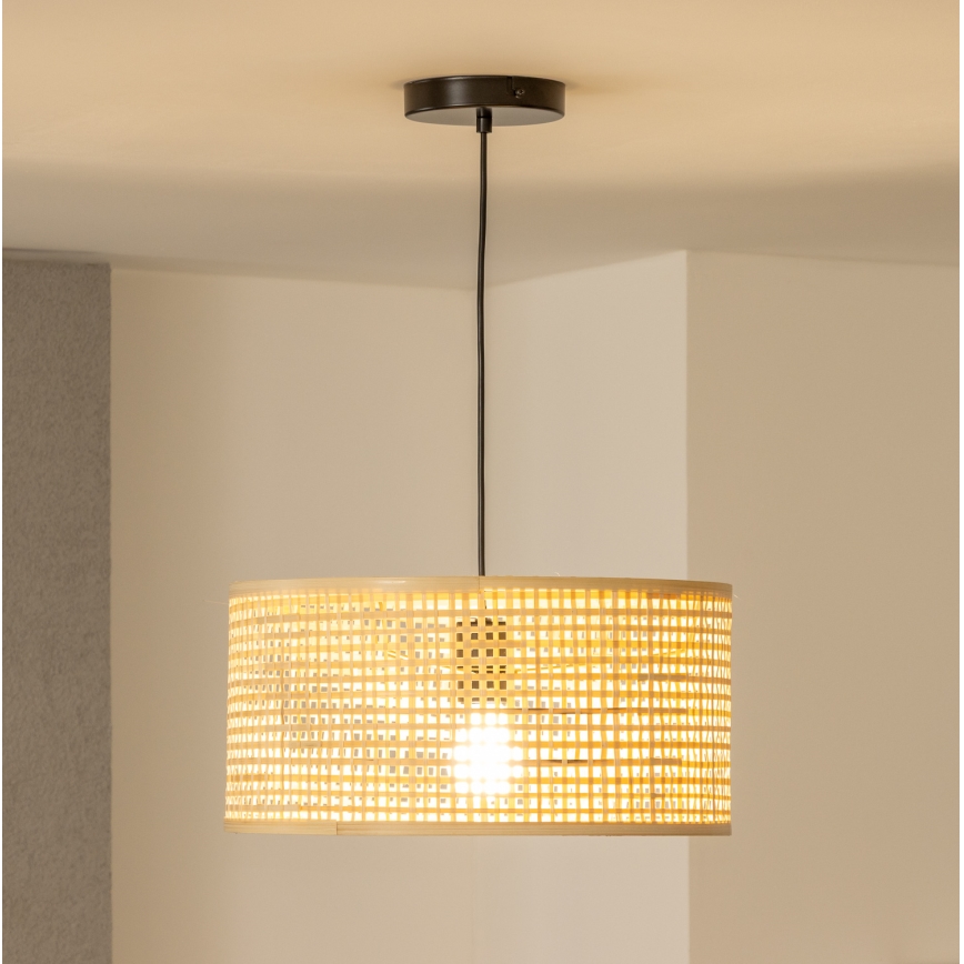 Brilagi - LED пендел на кабел CERIA BOHO 1xE27/40W/230V Ø 25 см, бамбук