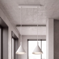 BRILAGI - LED Пендел на кабел CONE DOUBLE 2xGX53/15W/230V бял