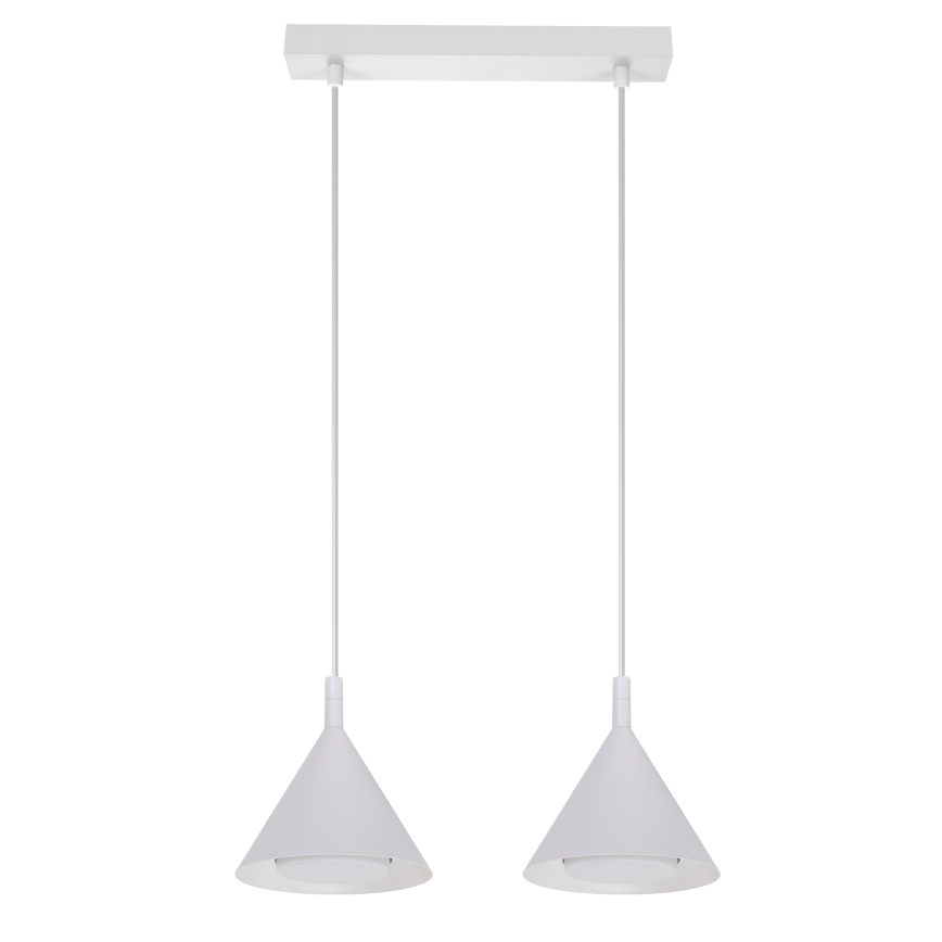 BRILAGI - LED Пендел на кабел CONE DOUBLE 2xGX53/15W/230V бял