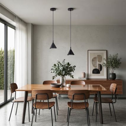 BRILAGI - LED Пендел на кабел CONE SINGLE 1xGX53/15W/230V черен
