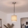Brilagi - LED пендел на кабел NUBILA 1xE27/60W/230V диам. 14 см черно/светлокафяво