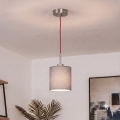 Brilagi - LED пендел на кабел NUBILA 1xE27/60W/230V Ø 14 см червен/светлосив