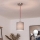 Brilagi - LED пендел на кабел NUBILA 1xE27/60W/230V Ø 14 см червен/светлосив