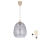 Brilagi - LED пендел на кабел RETRO GLASS 1xE27/60W/230V диам. 26 см бежово/димно сиво
