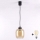 Brilagi - LED пендел на кабел RETRO GLASS 1xE27/60W/230V Ø 14 см черен/димчато кафяв