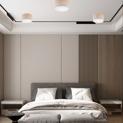 Brilagi - LED Плафон BELLADONNA 1xE27/15W/230V бежов/бор