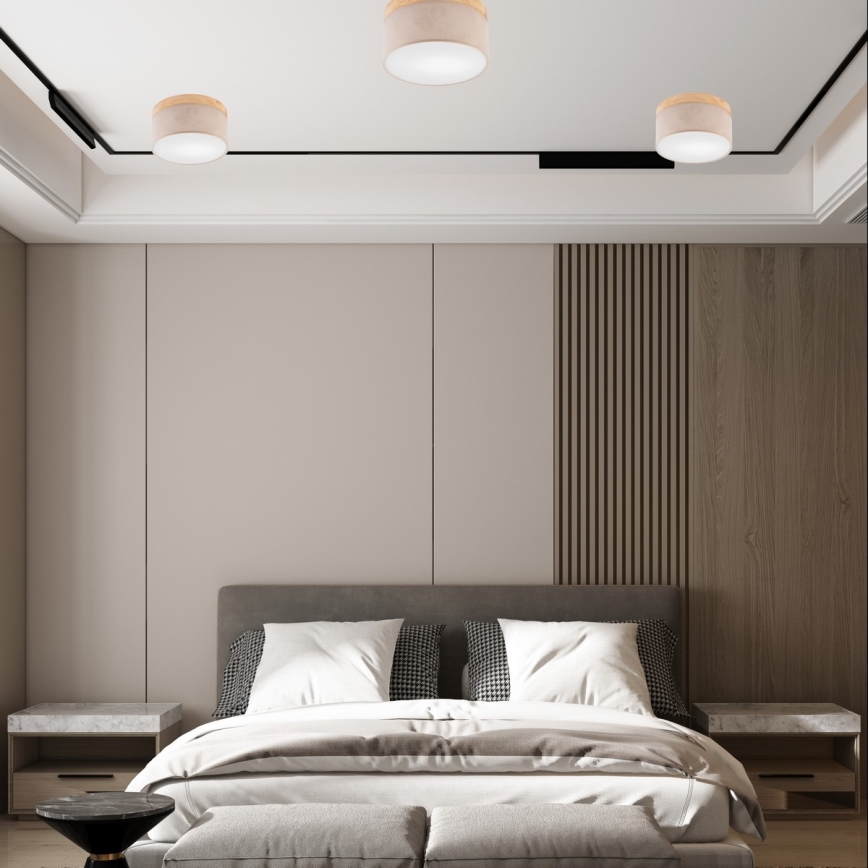 Brilagi - LED Плафон BELLADONNA 1xE27/15W/230V бежов/бор