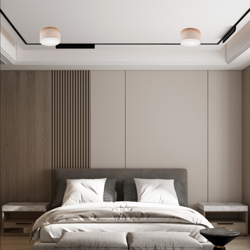 Brilagi - LED Плафон BELLADONNA 1xE27/15W/230V бежов/дъб