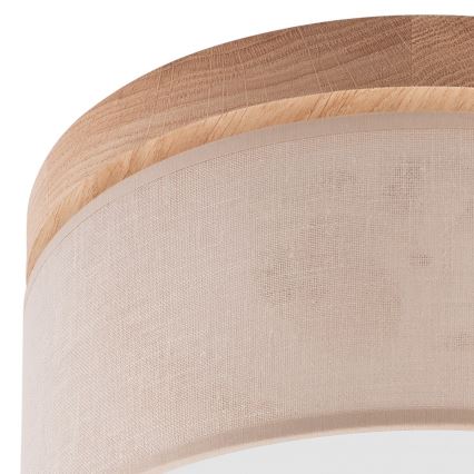 Brilagi - LED Плафон BELLADONNA 1xE27/15W/230V бежов/дъб