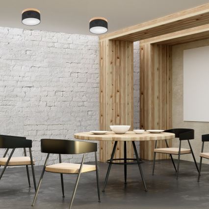 Brilagi - LED Плафон BELLADONNA 1xE27/15W/230V черен/бор