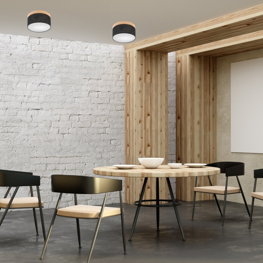 Brilagi - LED Плафон BELLADONNA 1xE27/15W/230V черен/бор