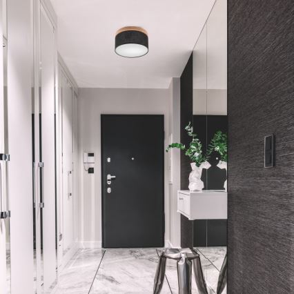 Brilagi - LED Плафон BELLADONNA 1xE27/15W/230V черен/дъб